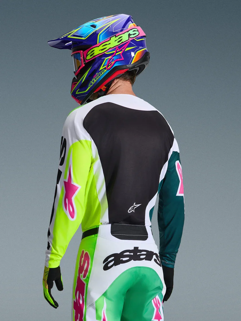 Camisa Alpinestars Racer Portl 26 Verde/Branco/Preto - Spinelli